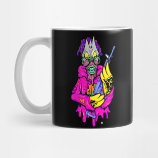 Dope masked off Slluks character is ready for war illustration Mug